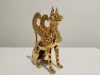 24k Gold Plated Griffin Bronze Figure 8