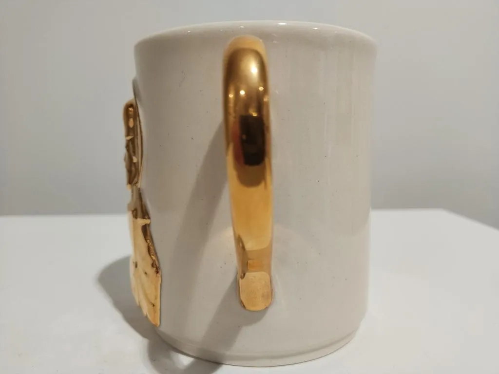 24K Gold Porcelain Cup Saint Nicholas 6