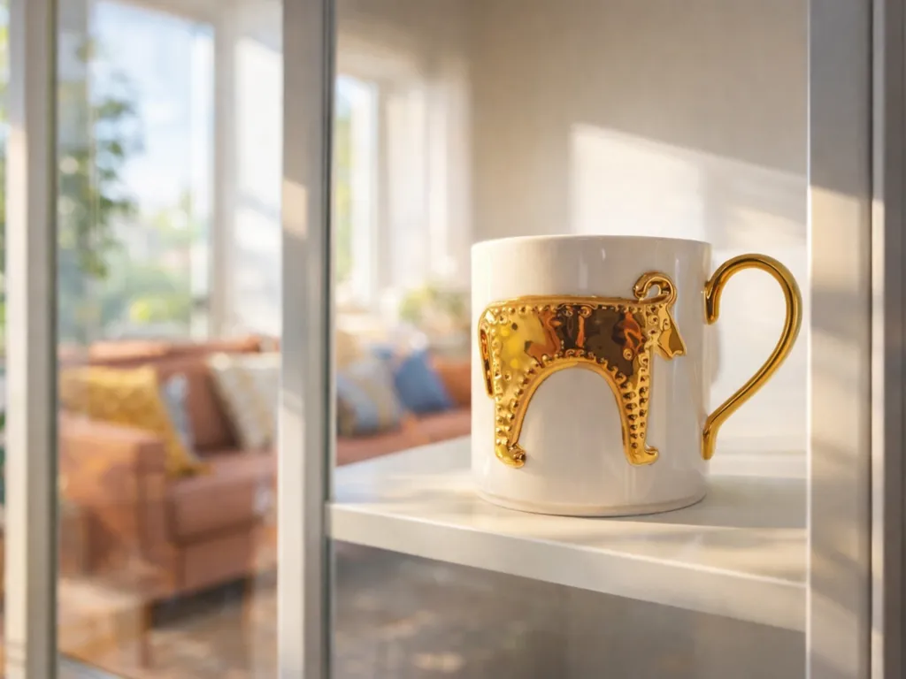 24K Gold Porzellanbecher das Älteste Gold Der Welt 3