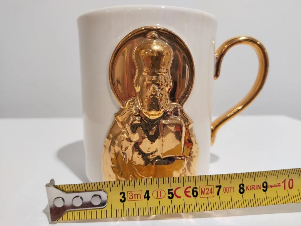 24K Gold Porzellanbecher Heiliger Nikolaus 7
