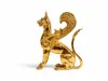 24K Vergoldete Greif-Bronzefigur