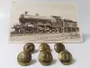 6 Southern Railway SR Vintage Uniformknöpfe