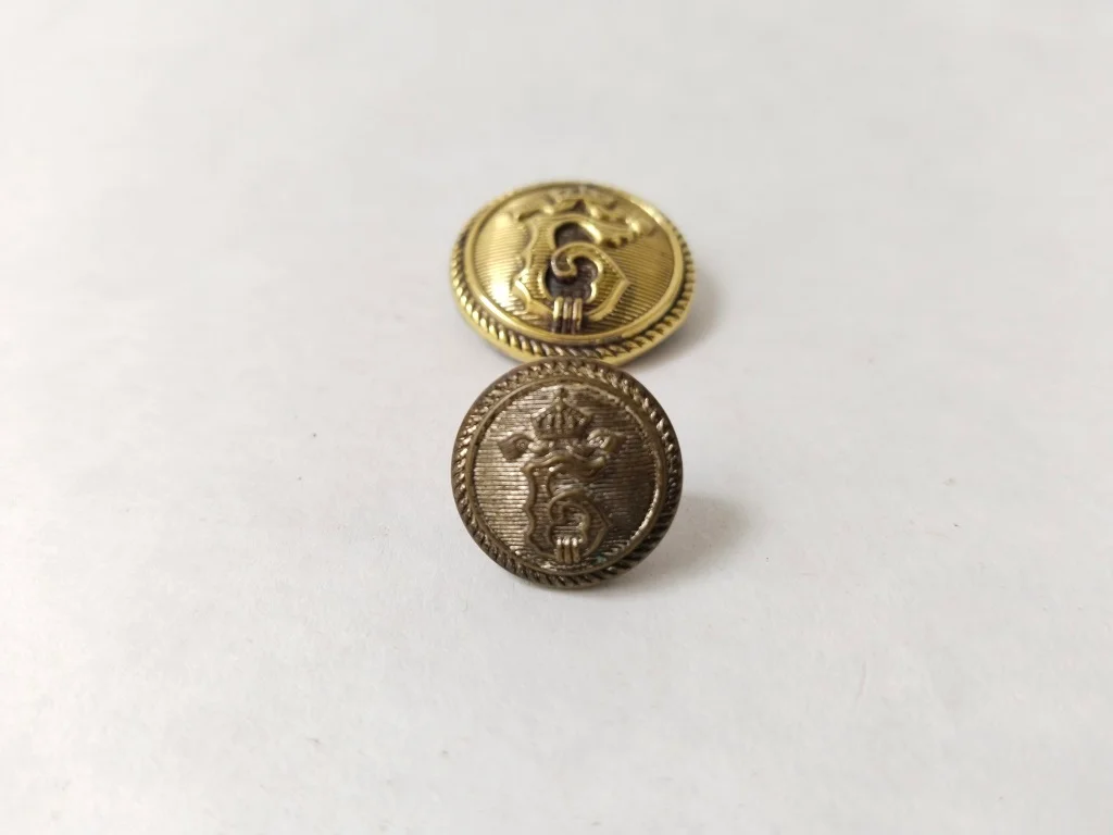 8 Ceremonial Royal Military Buttons Boris III Kingdom of 5