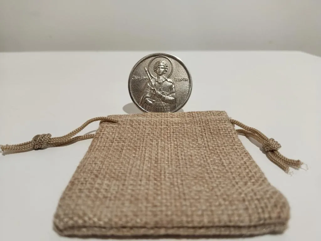 999 Silver Medallion Saint George ICOiN 5