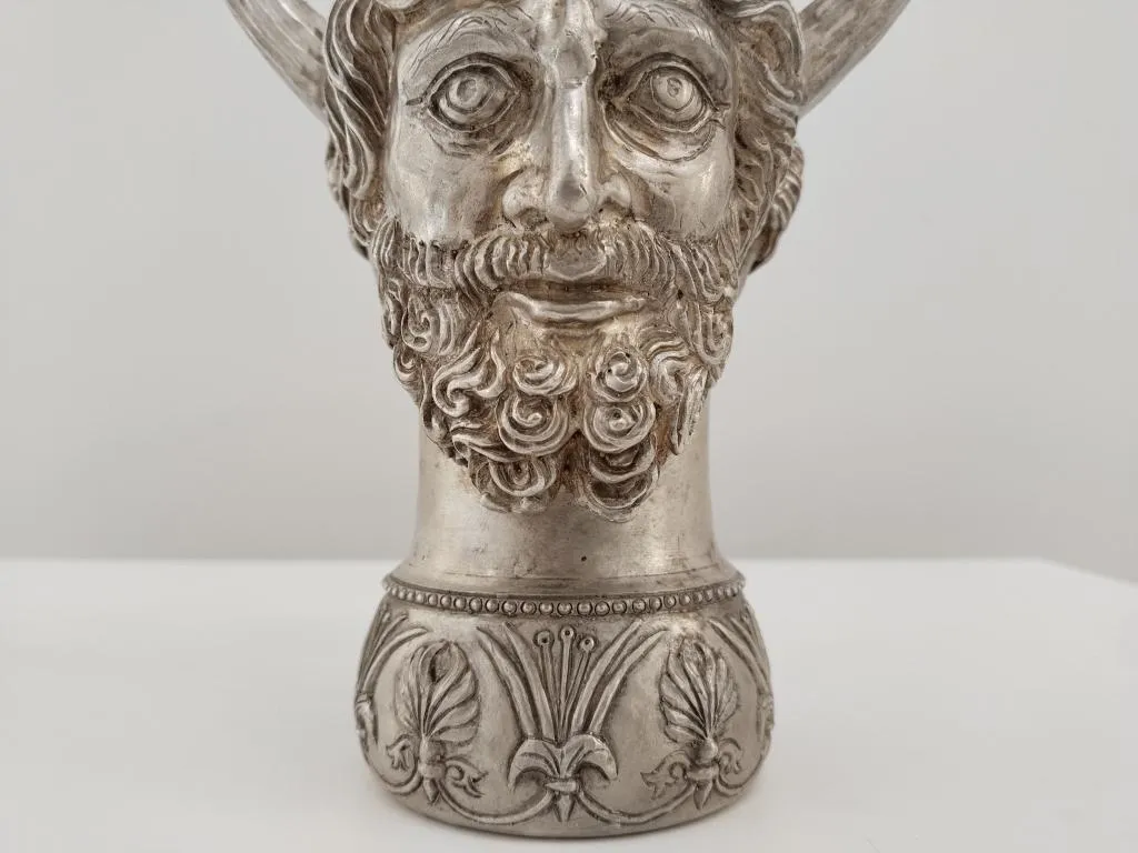 Ancient Greek Style Pure Silver Wine Jug 5