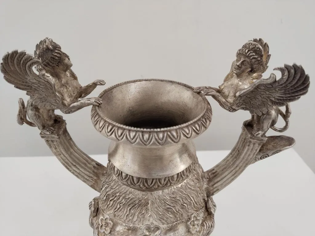 Ancient Greek Style Pure Silver Wine Jug 7