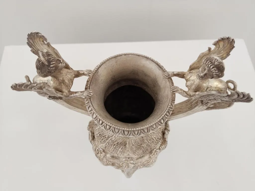 Ancient Greek Style Pure Silver Wine Jug 8