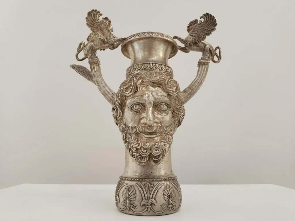 Antik Stil Echtes Silber Weinkanne 1