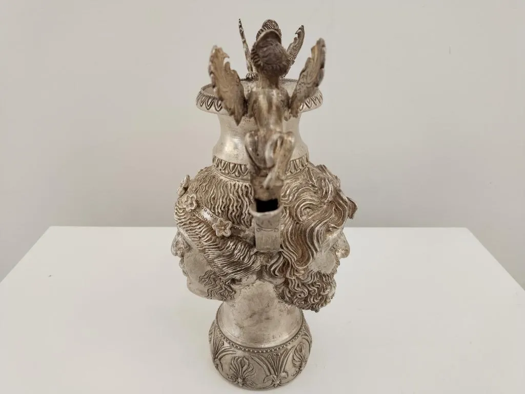 Antik Stil Echtes Silber Weinkanne 4