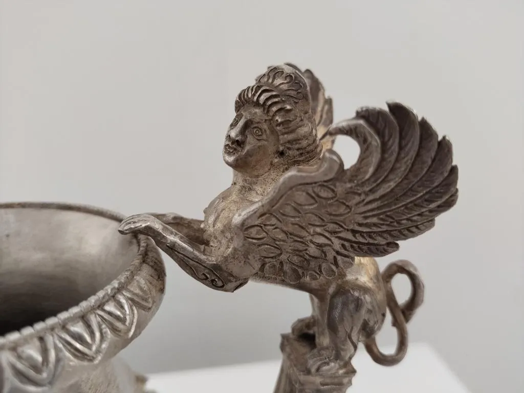 Antik Stil Echtes Silber Weinkanne 9