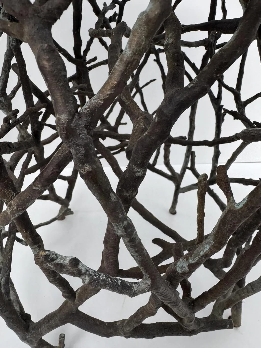 Bronze Branch Design Weatherproof Outdoor Side Table 2