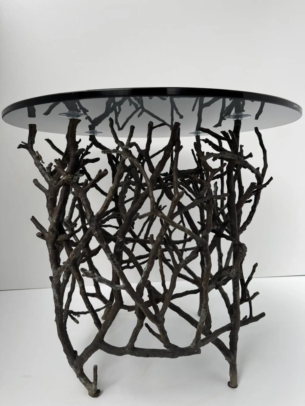 Bronze Branch Design Weatherproof Outdoor Side Table 4