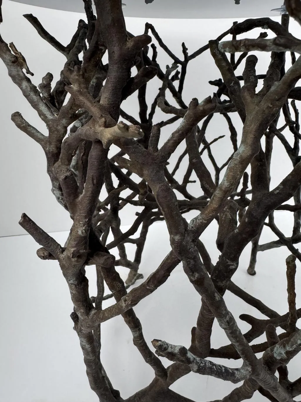 Bronze Branch Design Weatherproof Outdoor Side Table 5