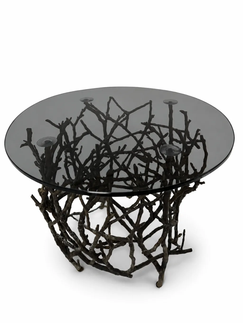 Bronze Branch Design Weatherproof Outdoor Side Table