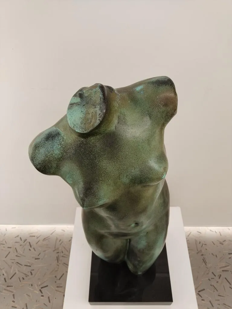 Bronze Classical Greek Female Torso Sculpture 9