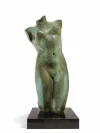 Bronze Classical Greek Female Torso Sculpture