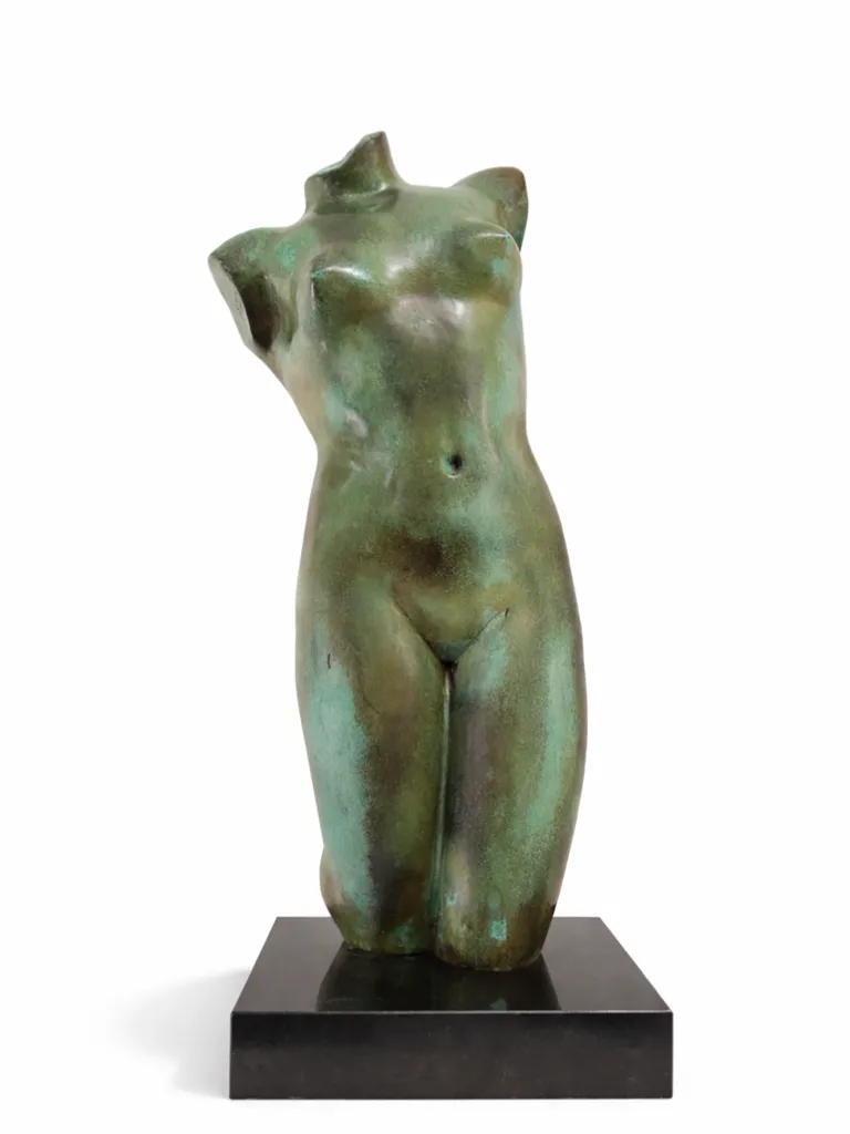 Bronze Classical Greek Female Torso Sculpture