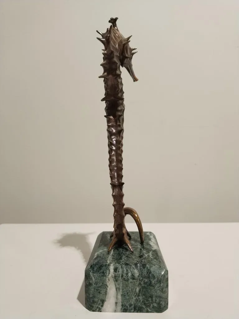 Bronze Seehorse Sculpture 6