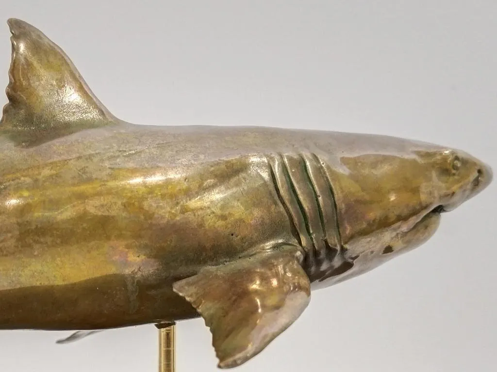 Bronze Shark Sculpture 2