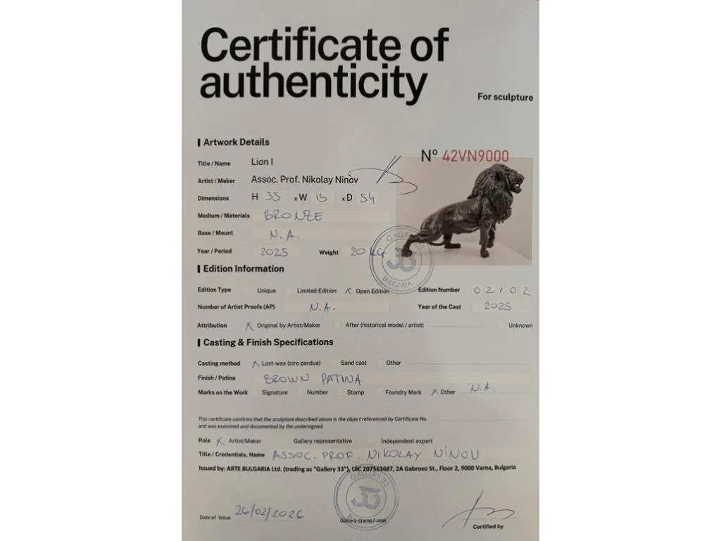 Bronze Skulptur Löwe I 8