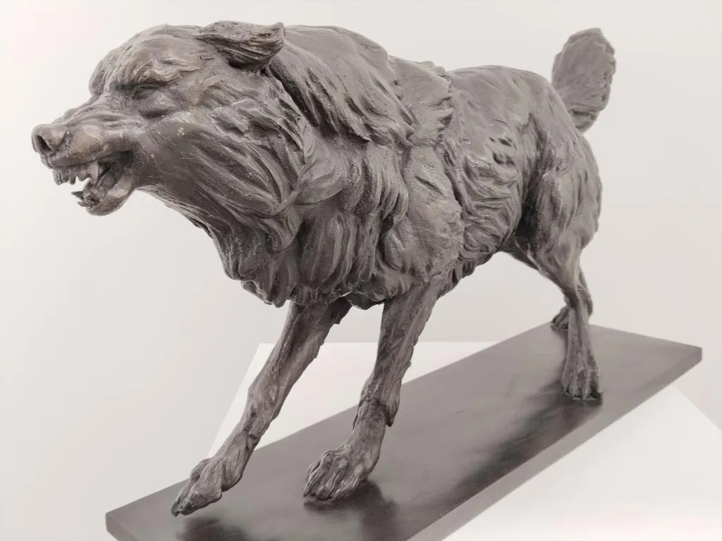 Bronze Wolf II Sculpture 6