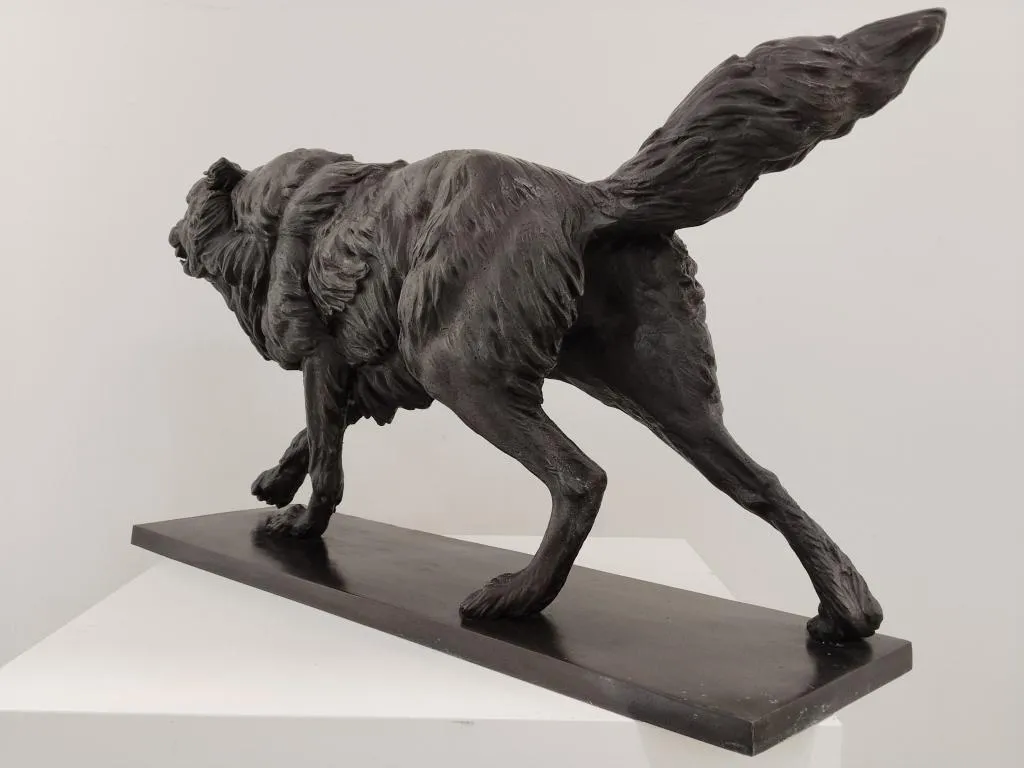 Bronze Wolf II Skulptur 8