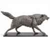 Bronze Wolf II Skulptur