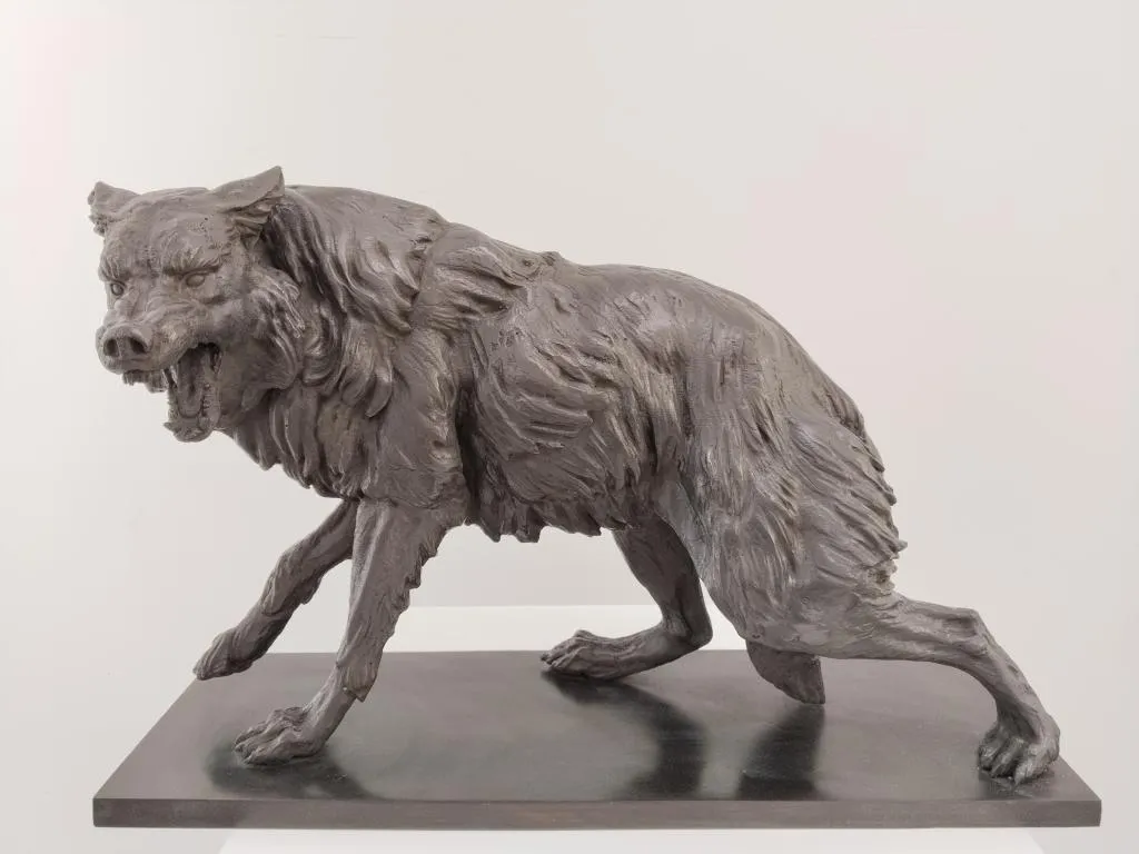 Bronze Wolf Sculpture 1
