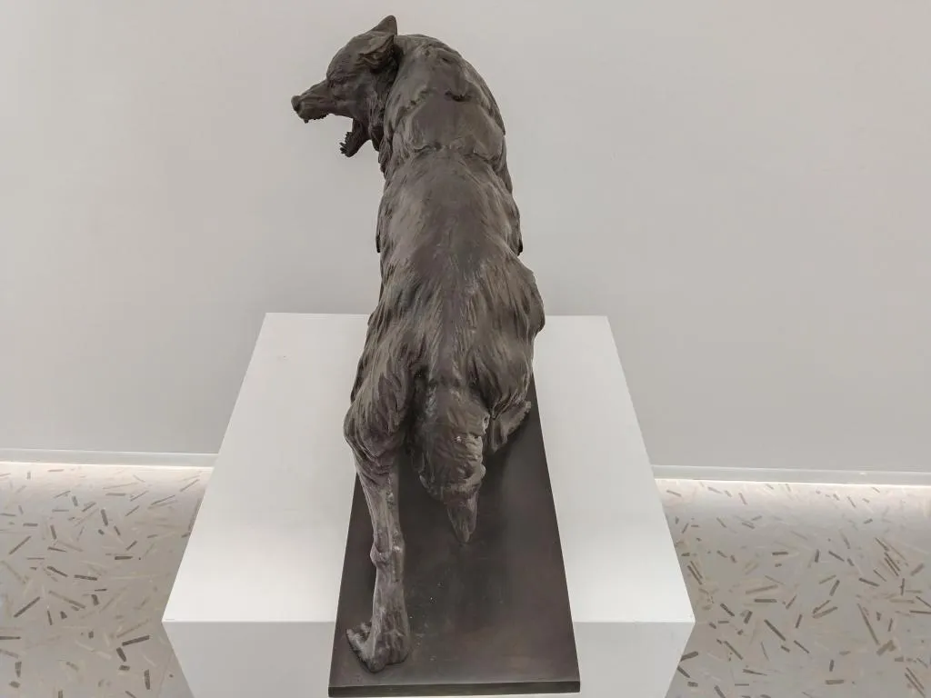 Bronze Wolf Sculpture 4