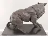 Bronze Wolf Skulptur 3