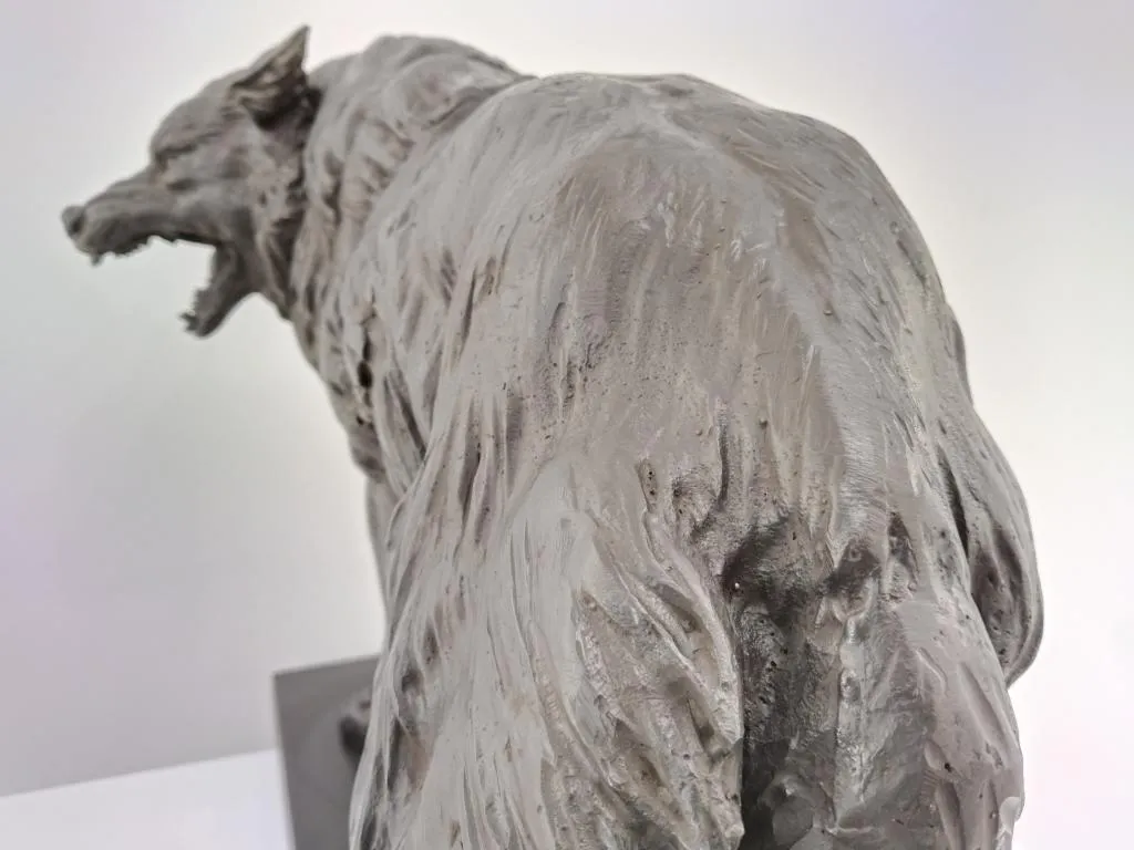 Bronze Wolf Skulptur 5