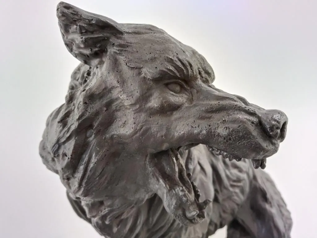 Bronze Wolf Skulptur 7