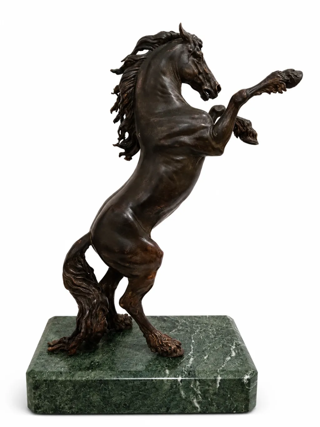 Bronzefigur Steigendes Pferd
