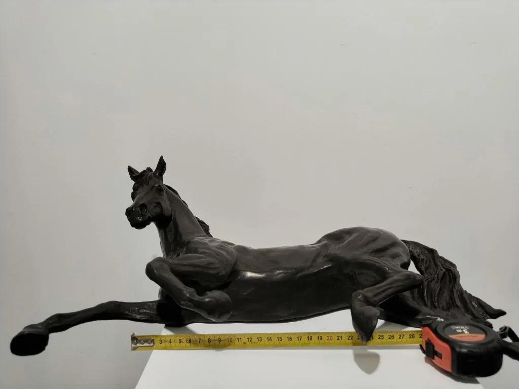 Bronzeskulptur Pferd Wandrelief 8