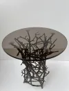 Cafe Bronze Gartentisch im Zweig-Design für Outdoor-Bereich 5