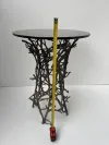 Cafe Bronze Gartentisch im Zweig-Design für Outdoor-Bereich 8