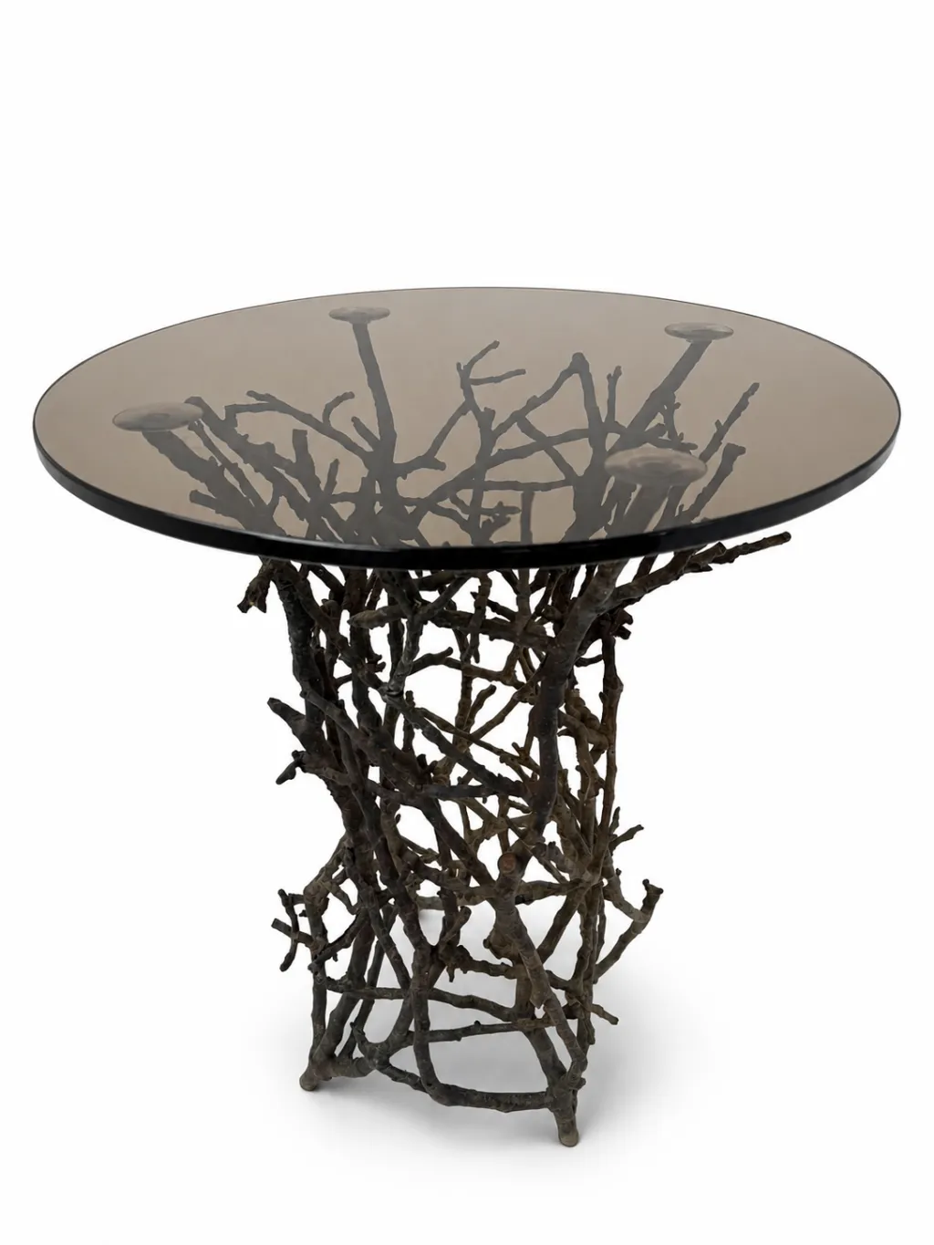 Cafe Bronze Gartentisch im Zweig-Design für Outdoor-Bereich