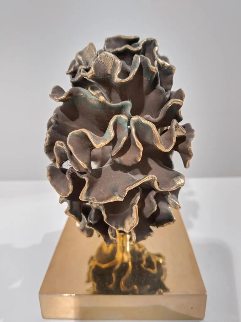 Contemporary Cast Bronze Sculpture Organic Geometry I 3