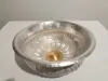 Greek Silver Libation Bowl Phiale with Geometric Motifs 5