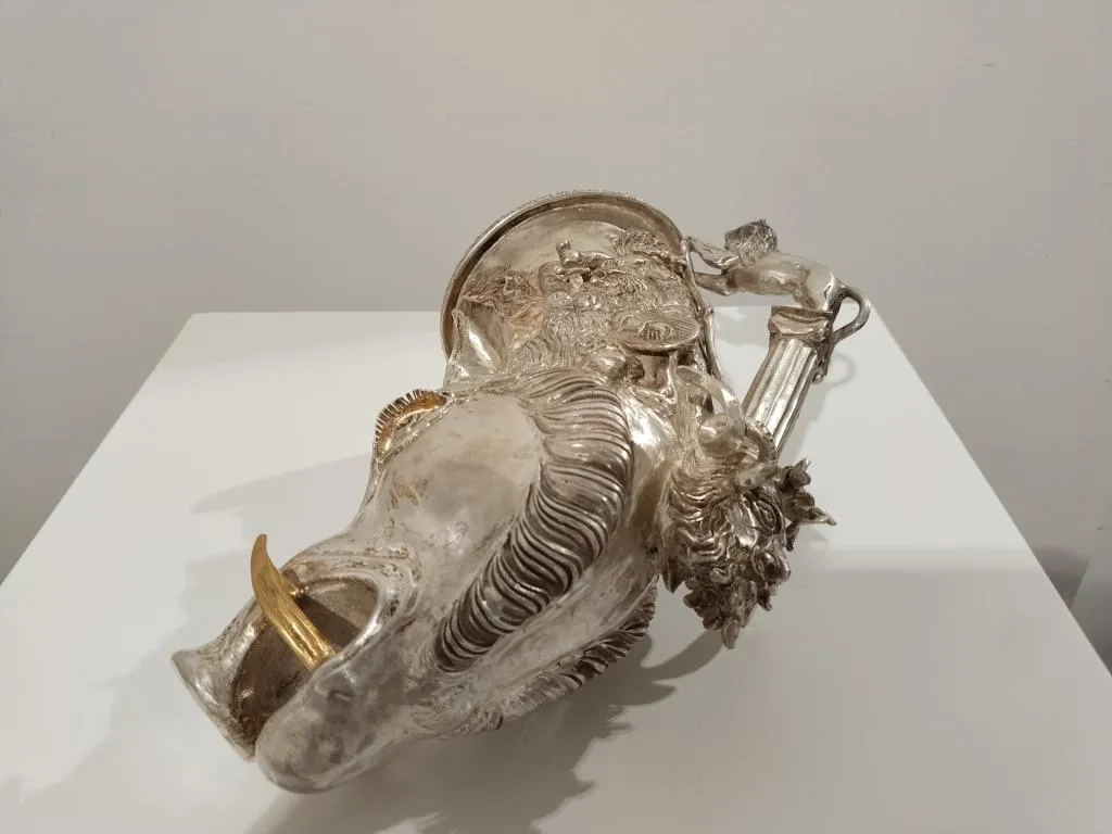 Greek Silver Rhyton with Boar Protome 8