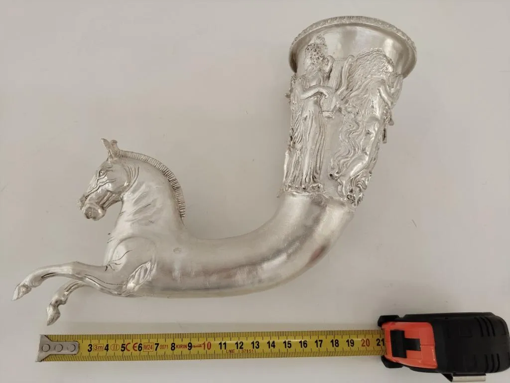 Greek Silver Rhyton with Horse Protome 10