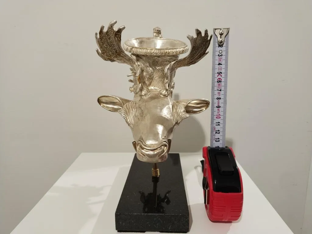 Greek Silver Rhyton with Stag Head 8