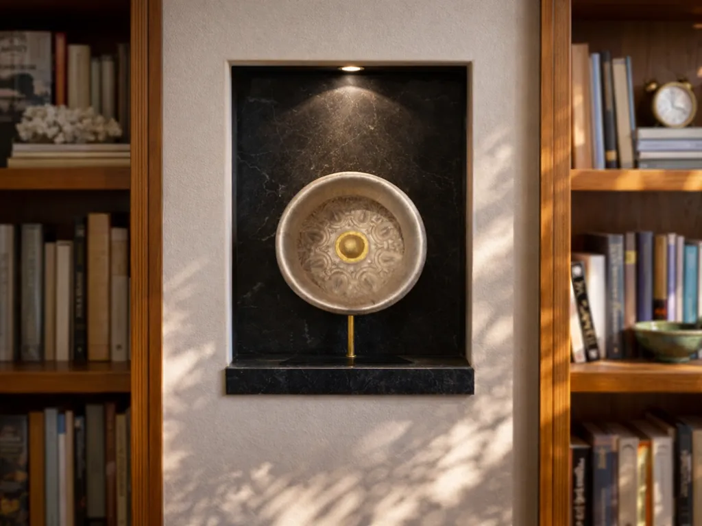 Griechische Silber-Phiale Libationsschale mit Mandelmotiven 3