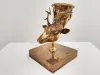 Griechisches Messing Rhyton mit Hirschkopf 1