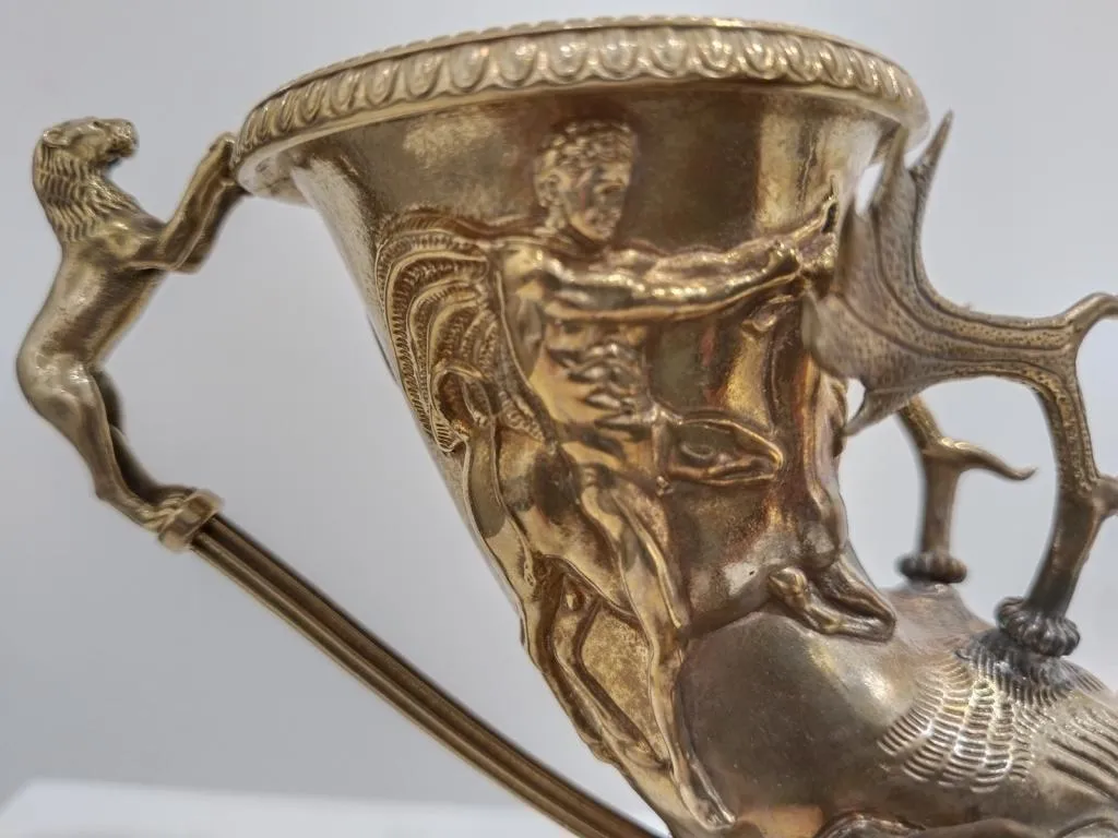 Griechisches Messing Rhyton mit Hirschkopf 2