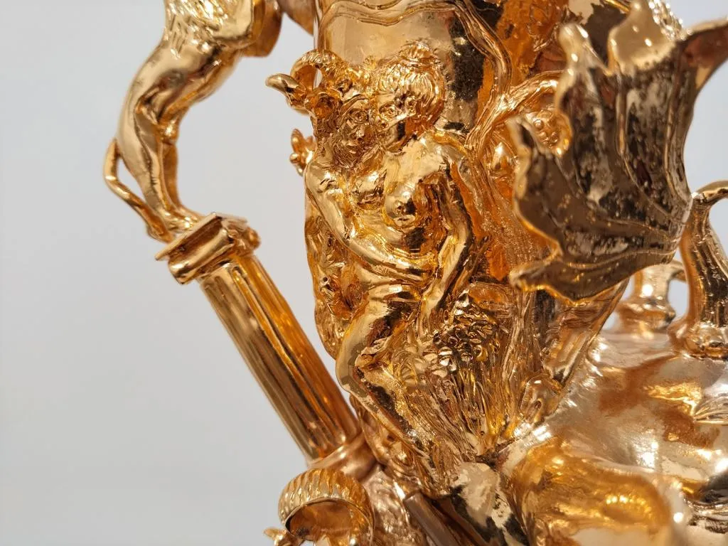 Griechisches vergoldetes Silber-Rhyton mit Hirschkopf 5