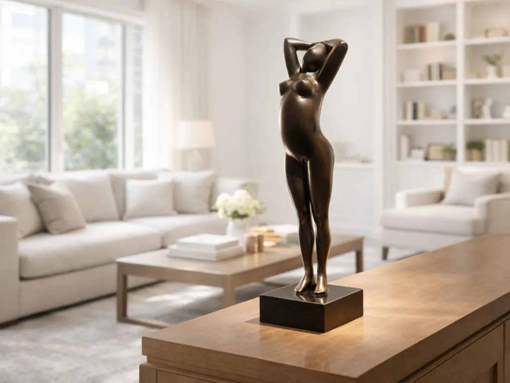 Gymnast II Bronze Sculpture by Margarita Pueva 3