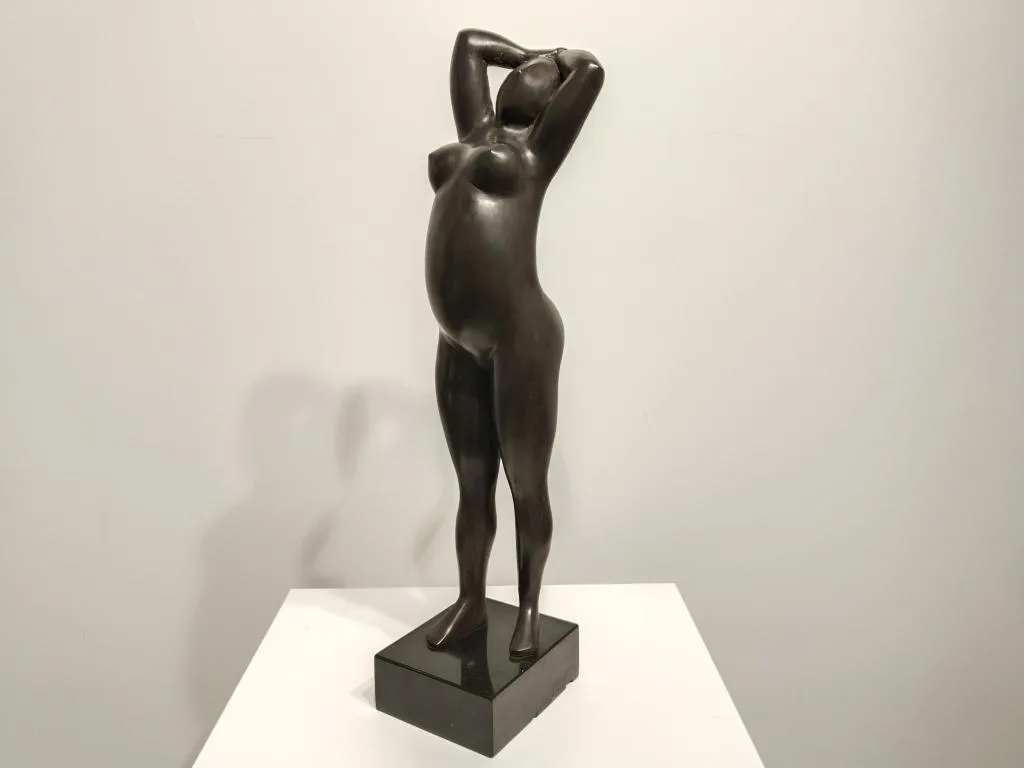 Gymnast II Bronze Sculpture by Margarita Pueva 3