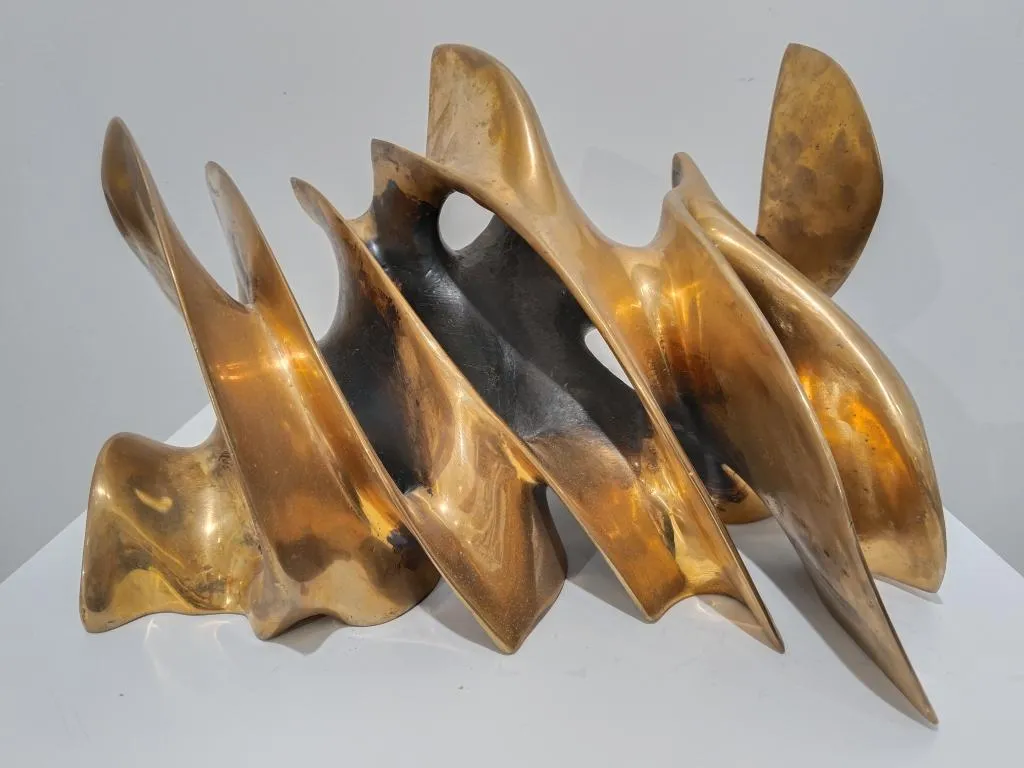 Gyroid-Fragmente Bronze Skulptur zeitgenössische Kunst 1