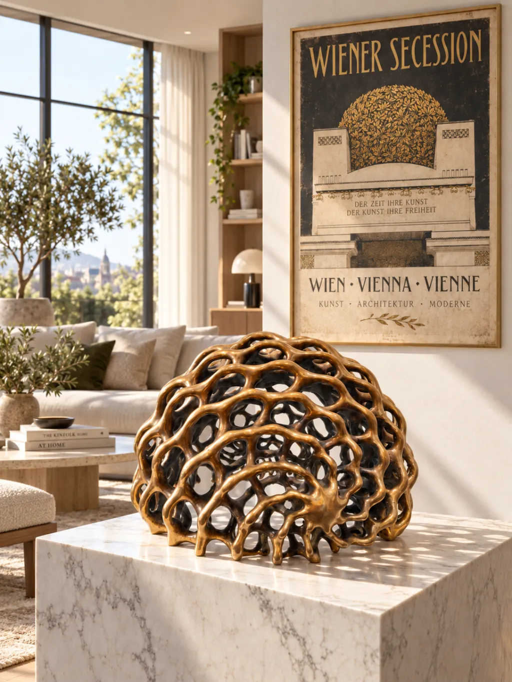 Half sphere modern sculpture contemporary art 3